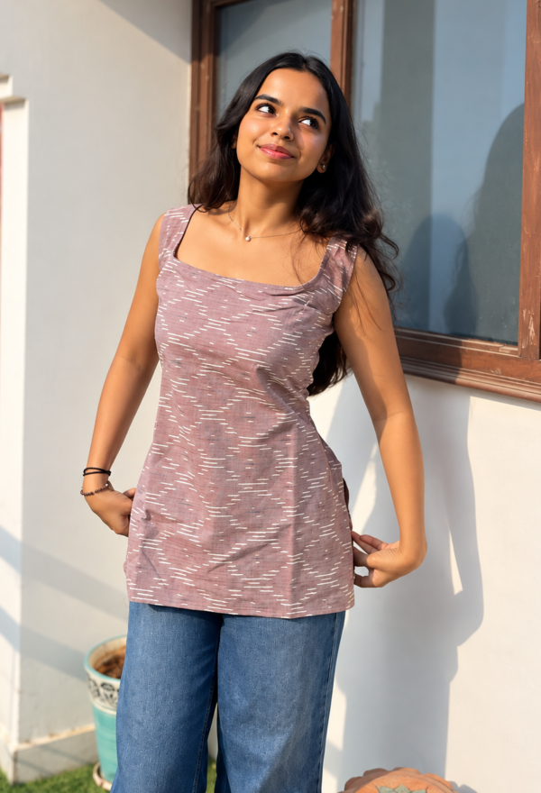 Koyila Ikkat Cotton Kurti